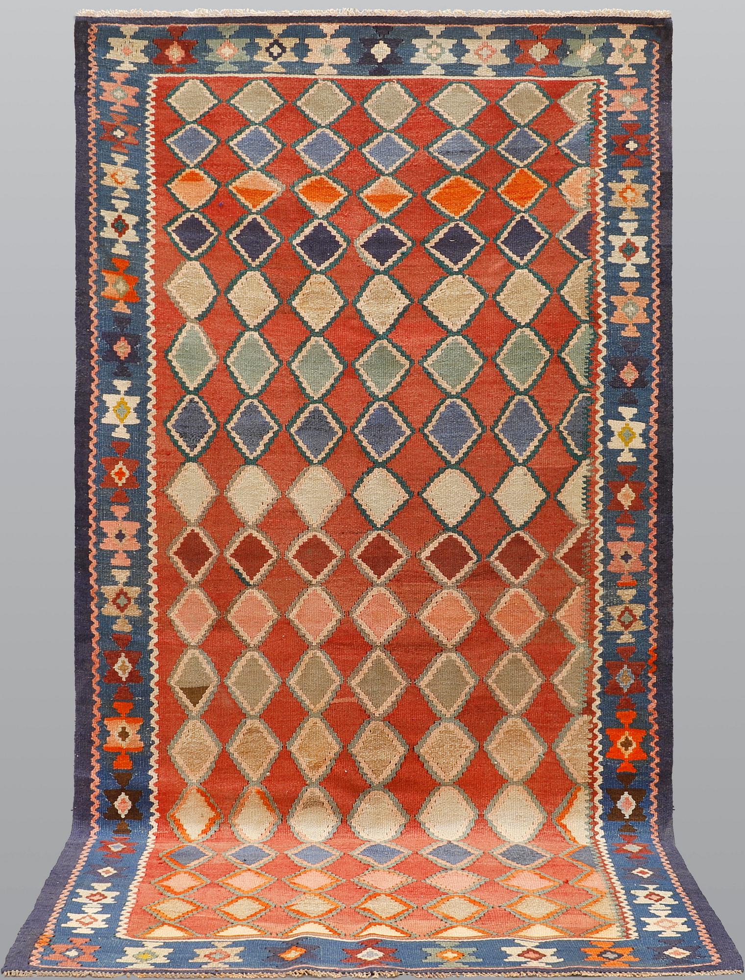 Matta, persisk nomad Kelim, ca 305 x 155 cm.