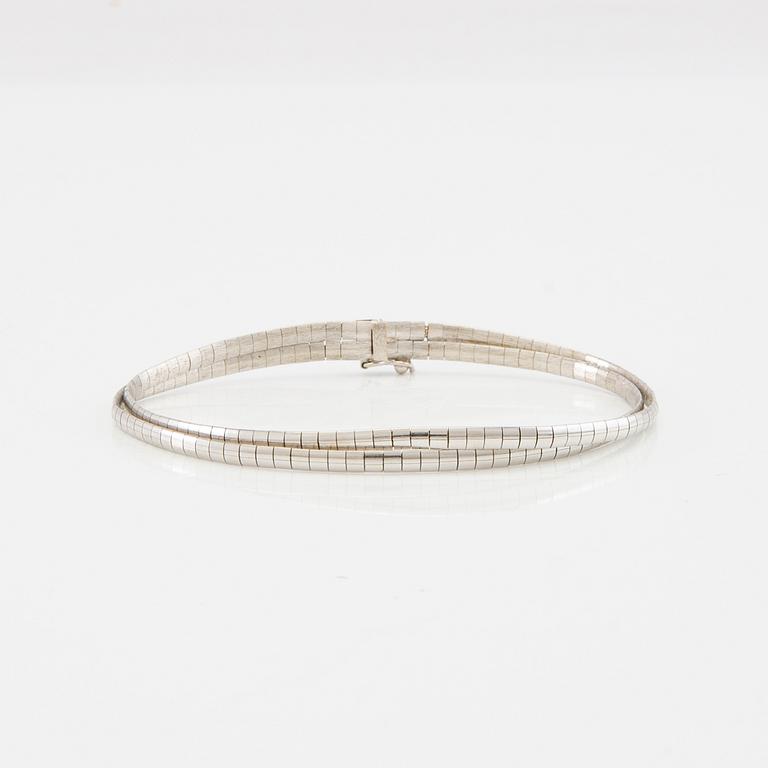 Bracelet 18K white gold, Unoaerre Italy.