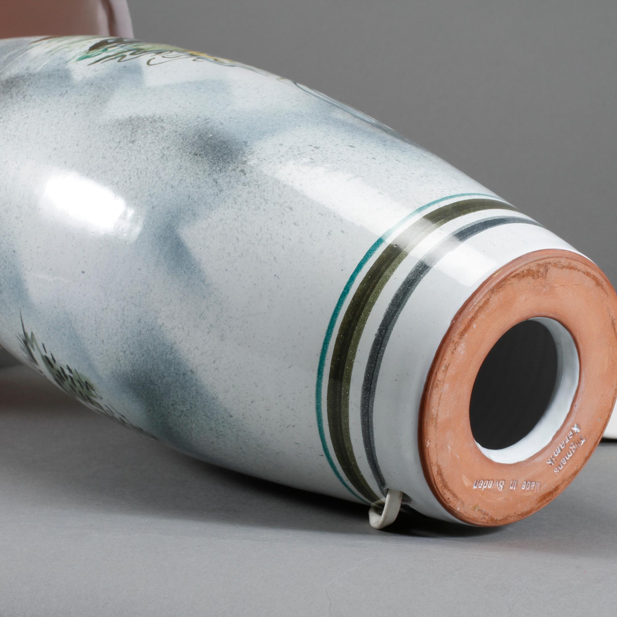 BORDSLAMPA, keramik, Marian Zawadsky, Tilgmans Keramik, signerad och daterad 1963.