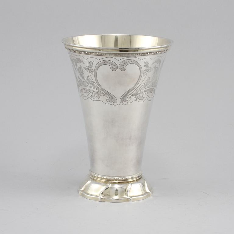 POKAL, silver, GAB, Stockholm, 1966. Vikt 595 gram.