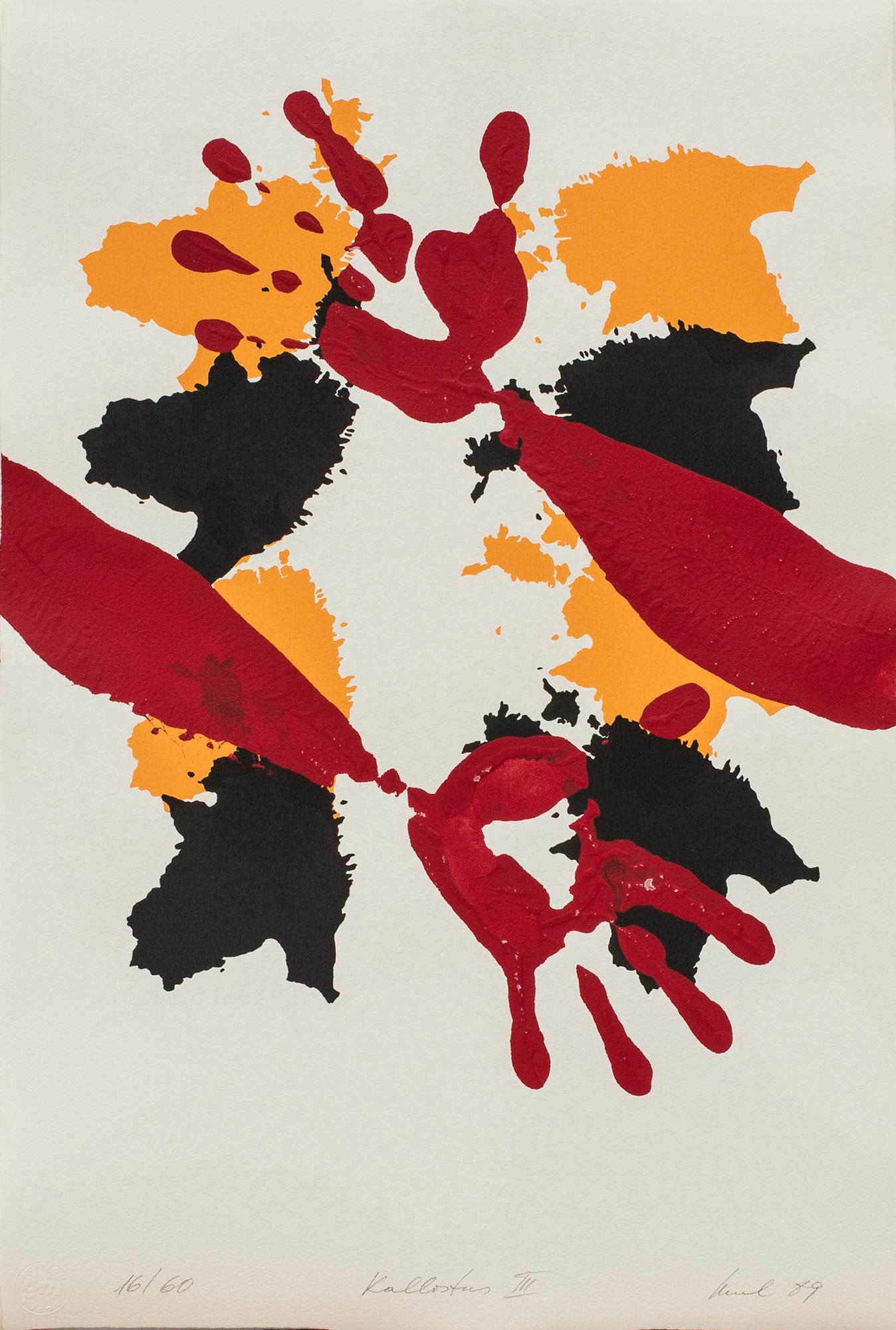 RAUL MEEL, färgserigrafi, signerad, numrerad 16/60 och daterad- 89.