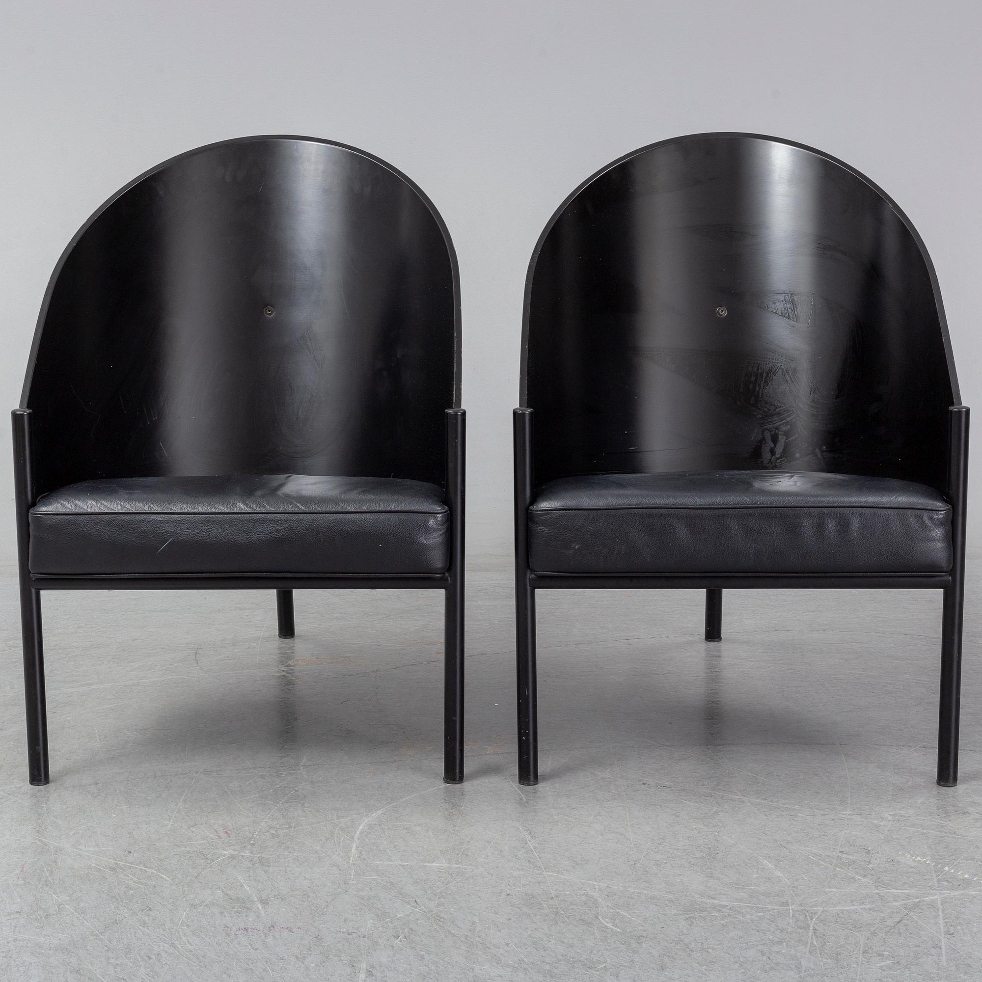 PHILIPPE STARCK, a pair of 'Costes' armchairs, Aleph, Driade, Italy.