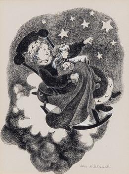 Ilon Wikland, In the rocking chair.