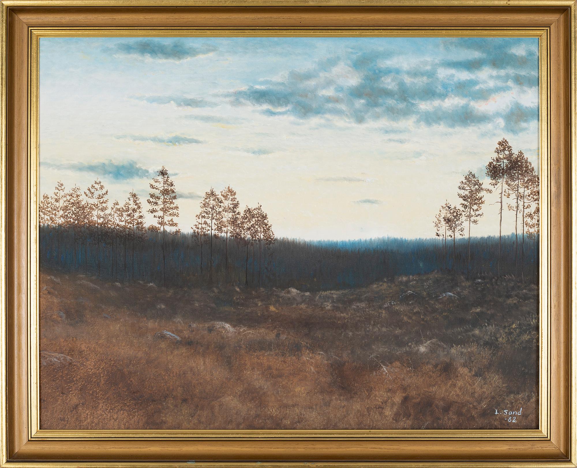 LENNART SAND, oil on canvas, signed and dated -82.