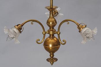 TAKKRONA, mässing, sent 1800-tal.