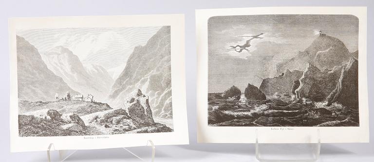 PARTI GRAFIK, bl a Meyer, Lindman, Nordiska tavlor, mm.