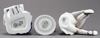 FIGURINER, 6 st, porslin, Bing & Gröndahl och Kongl Dansk.