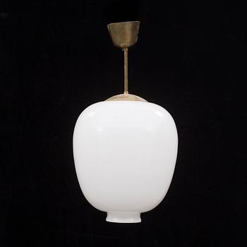 TAKLAMPA, glas, Pukeberg, 1940-tal.