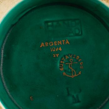 An "Argenta" bowl, designed by Wilhelm Kåge for Gustavsberg 1935.