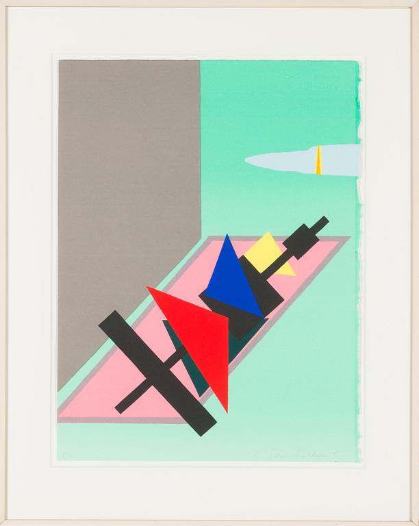 C Göran Karlsson, silkscreen in colours, signed and dated -85. Numbered 57/70.