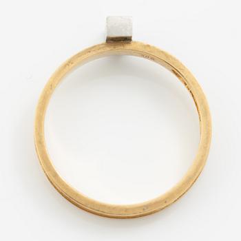 Lapponia, ring 18K gold set with brilliant-cut diamonds, Finland 1979.