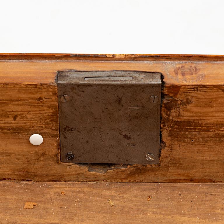 A Swedish rococo parquetry secretaire, Stockholm, later part 18th century.