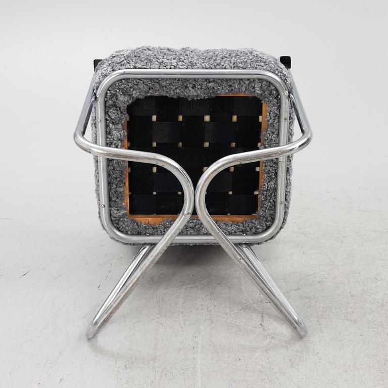 Karmstolar ett par, DS Stålmöbler, Malmö, 1930-tal.