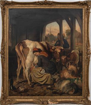 Edwin. Landseer, after, "The Maid and the Magpie," 19th century.