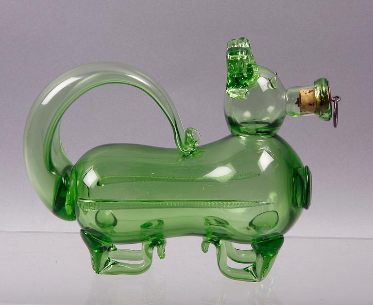 FYLLEHUND, glas, 1800/1900-tal.