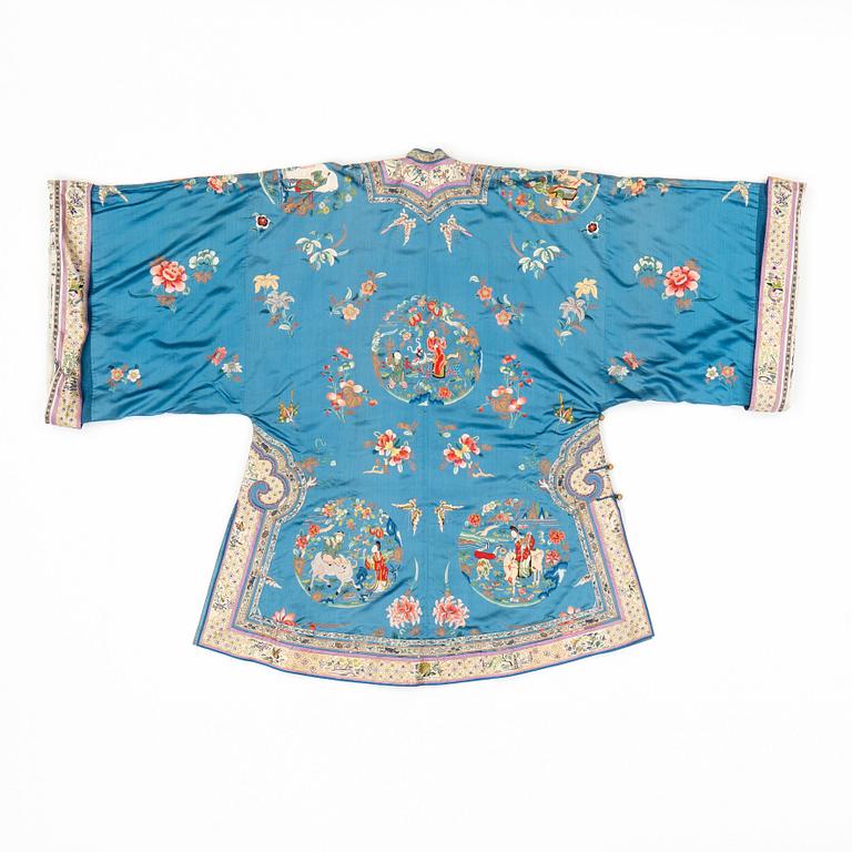 A Chinese embroidered robe, early 20th Century.