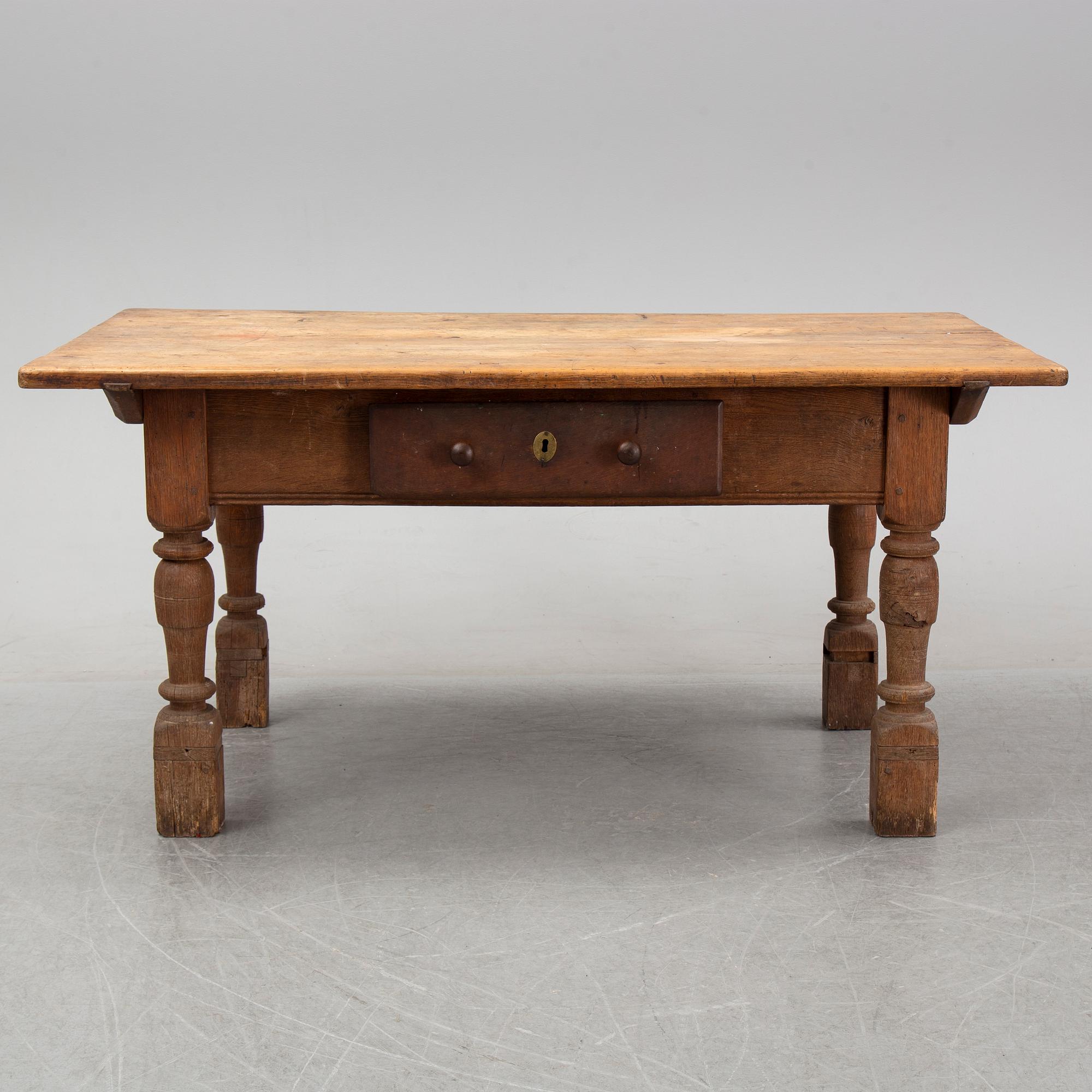 A Swedish baroque-style table, 19th century.