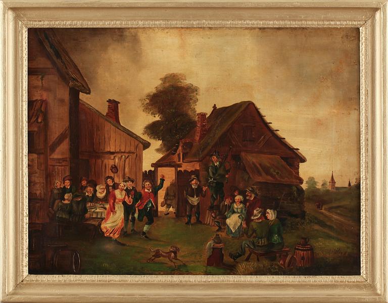 DAVID TENIERS, efter, olja på duk, 1700-tal.