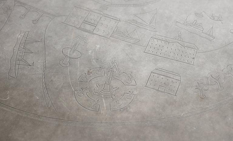 JOSEF FRANK & NILS FOUGSTEDT, soffbord, Firma Svenskt Tenn, Stockholm 1960.