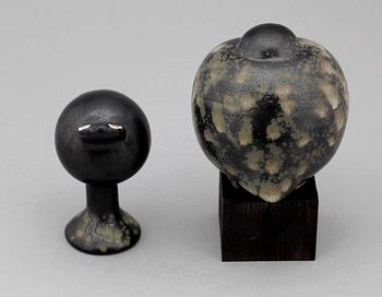 FIGURINER, 2 st, stengods, Lisa Larson, Gustavsberg.
