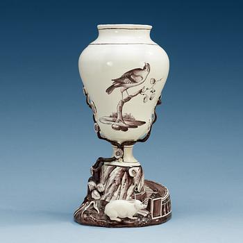 815. A Swedish Marieberg faience vase, 18th Century.