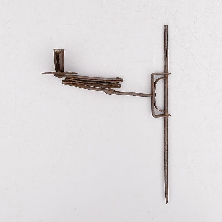 LJUSSTAKE, smide, 1600-/1700-tal.