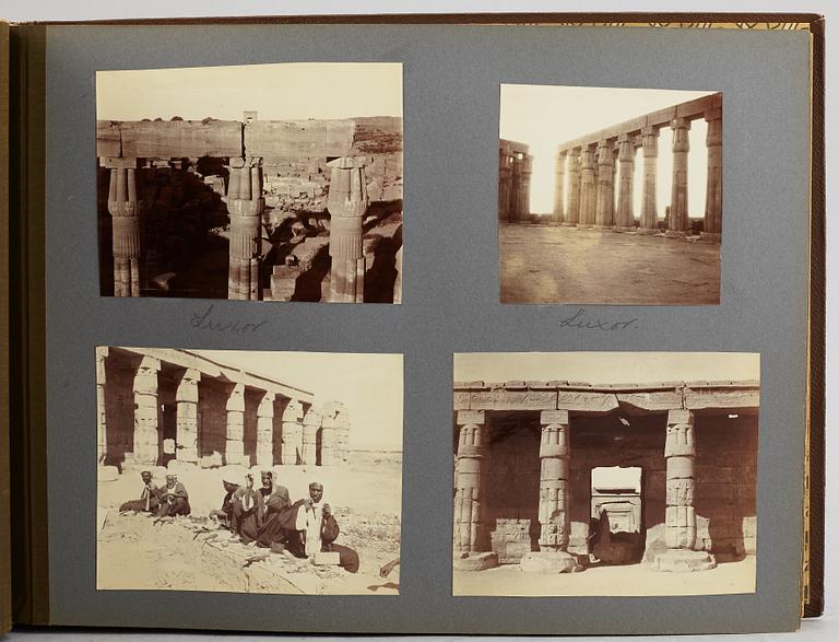 FOTOALBUM,   MEDELHAVSKRYSSNING 1905-06 MED KORVETTEN FREJA.