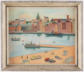 EINAR JOLIN, canvas, signed and dated 1945.