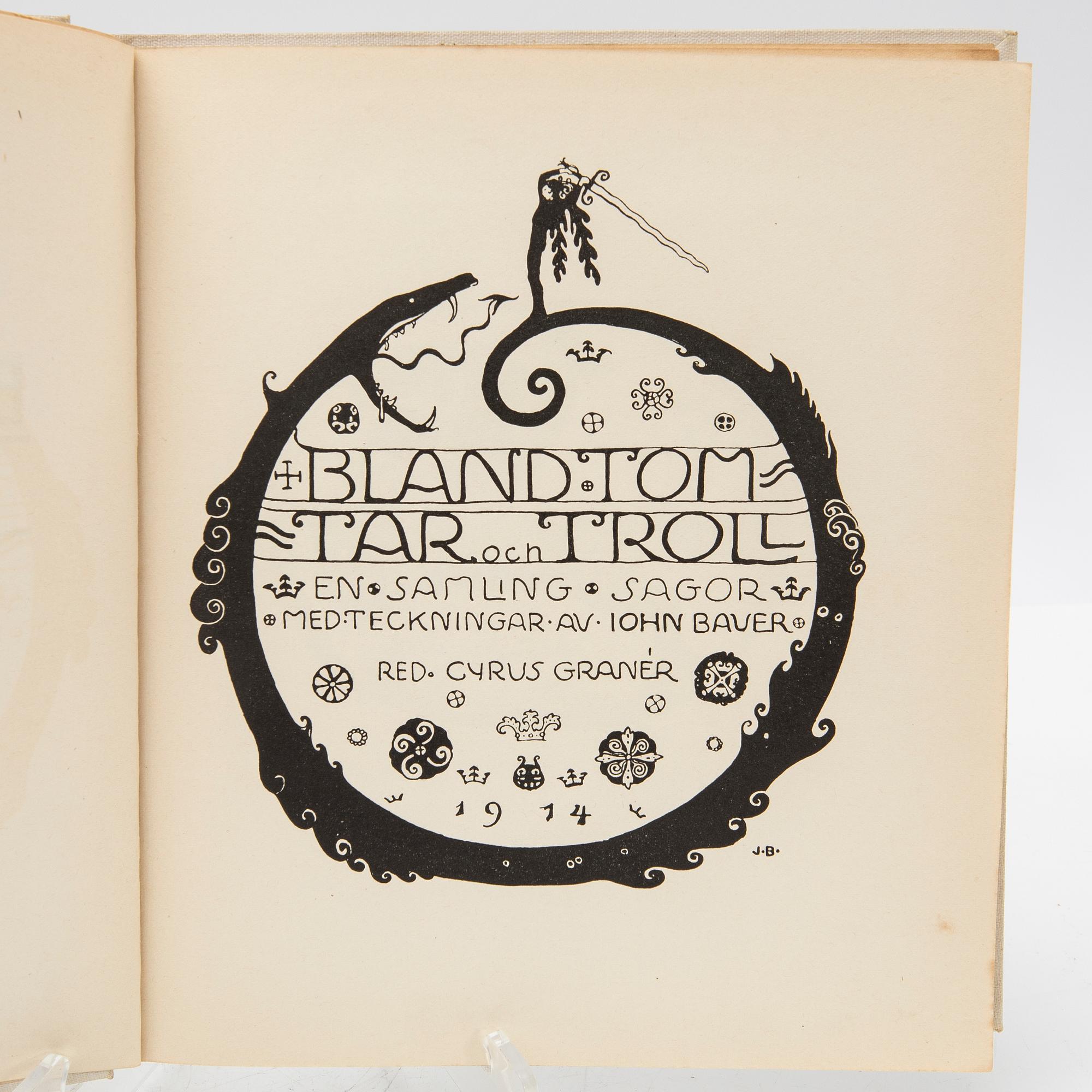 John Bauer, Book, "Among Gnomes and Trolls", Åhlén & Åkerlund's Publishing House, Uppsala, 1914.