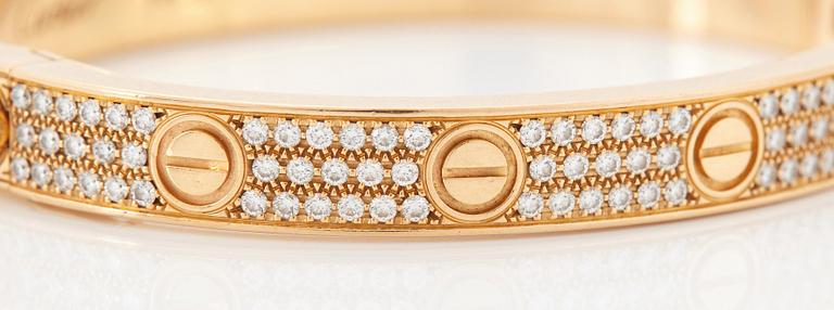 A Cartier "Love" bracelet.