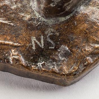Ninnan Santesson, a signed bronze sculpture.