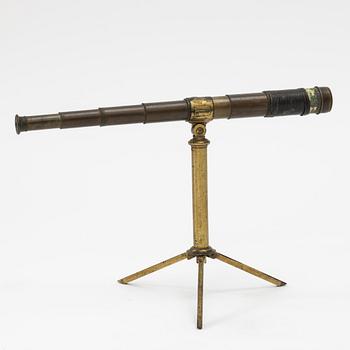 Telescope on stand, R Field & Son Birmingham, mid-19th century.