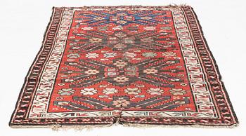 Rug, "Sunburst", Kazak, circa 250 x 137 cm.