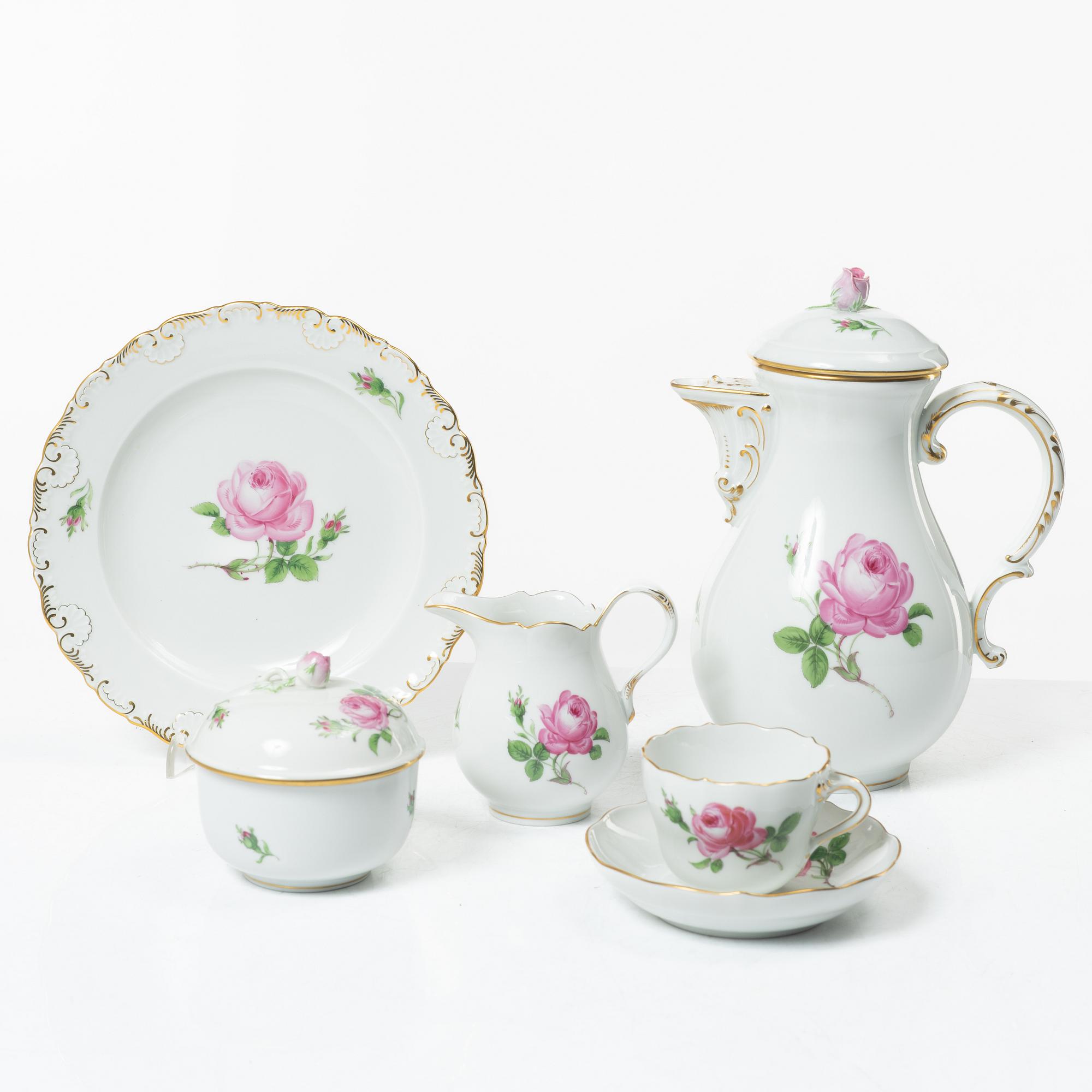 Meissen, A coffee service, 20th century (16 pieces).