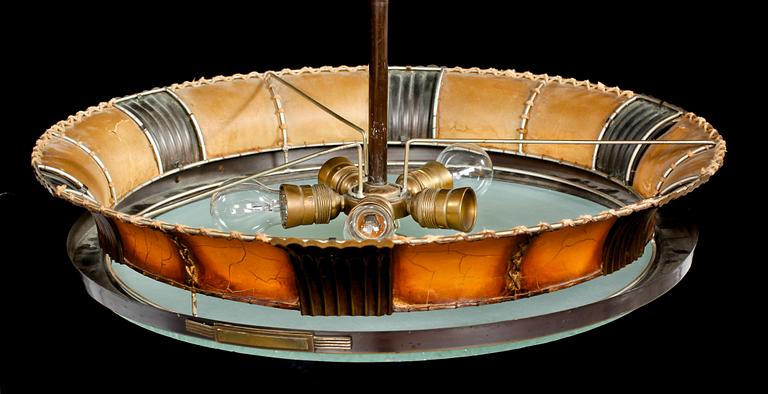 TAKLAMPA, art deco, 1920/1930-tal. Höjd ca 73 cm.