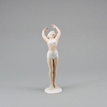 FIGURIN, porslin, art deco, Schaubach Kunst, Tyskland, 1930-tal.