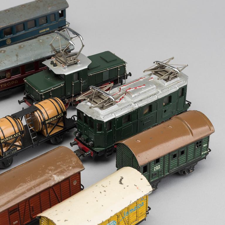 MÄRKLIN, SAMLING LOK OCH VAGNAR, 1940-50-tal.
