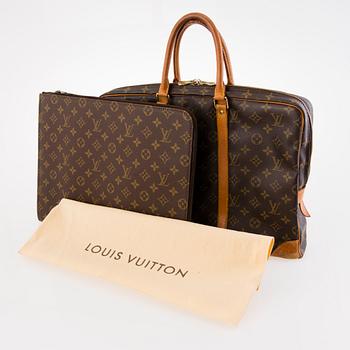 LOUIS VUITTON, "Port Documents Voyage" Portfölj samt Document Holder.