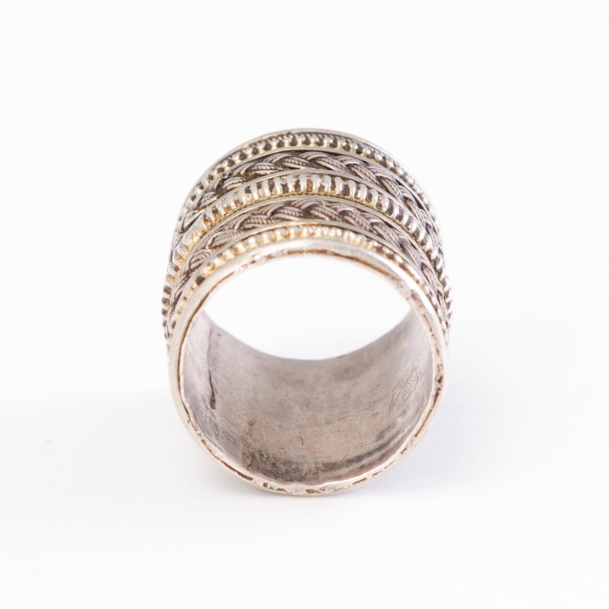Four silver RINGS, India before 1960's.