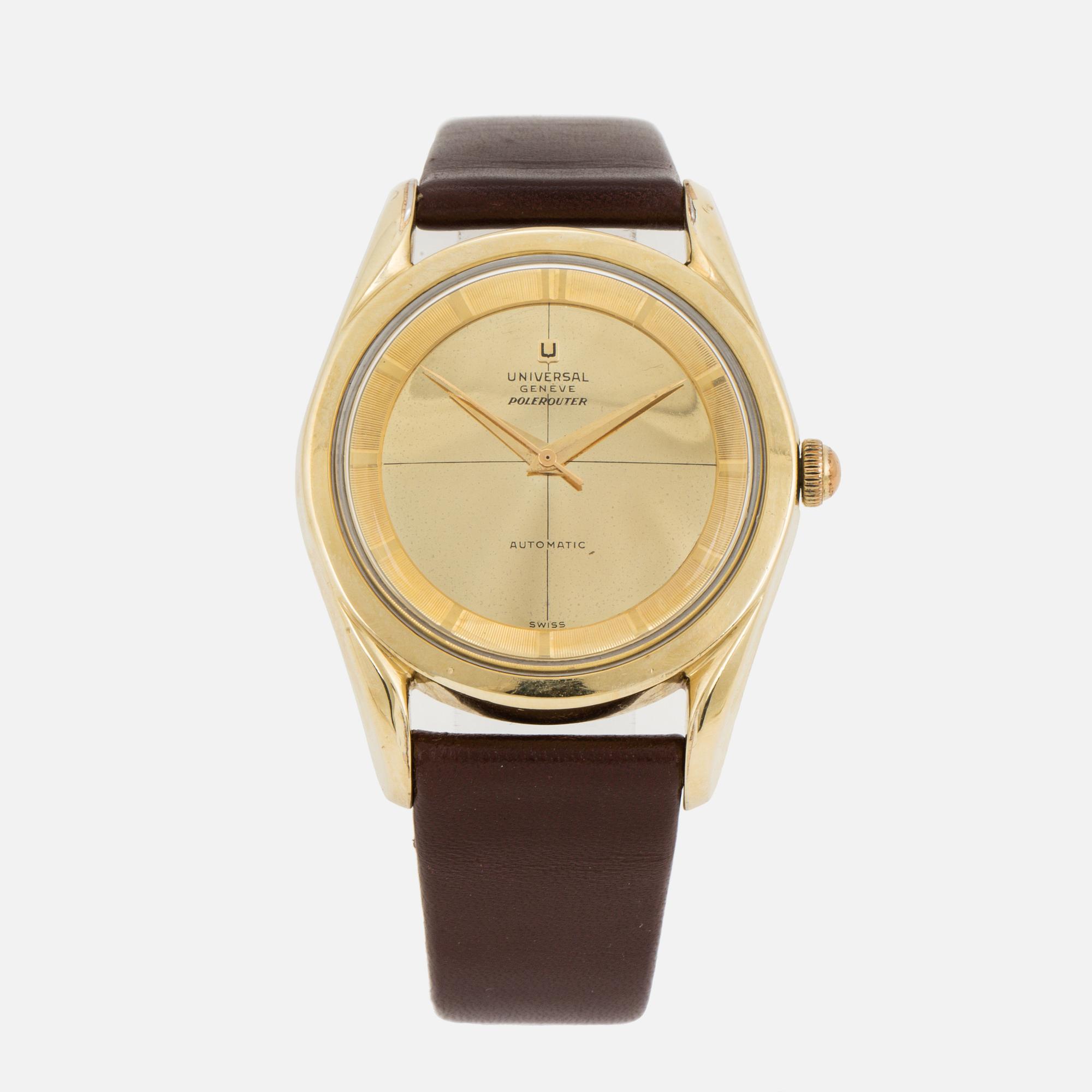 UNIVERSAL GENÈVE, Polerouter, wristwatch, 35.5 mm.