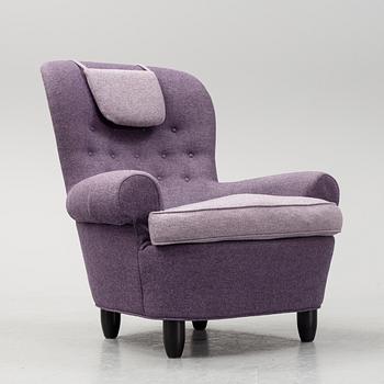 Carl Malmsten, fåtölj, "Jättepaddan", AB O.H. Sjögren, Tranås, 2000-tal.