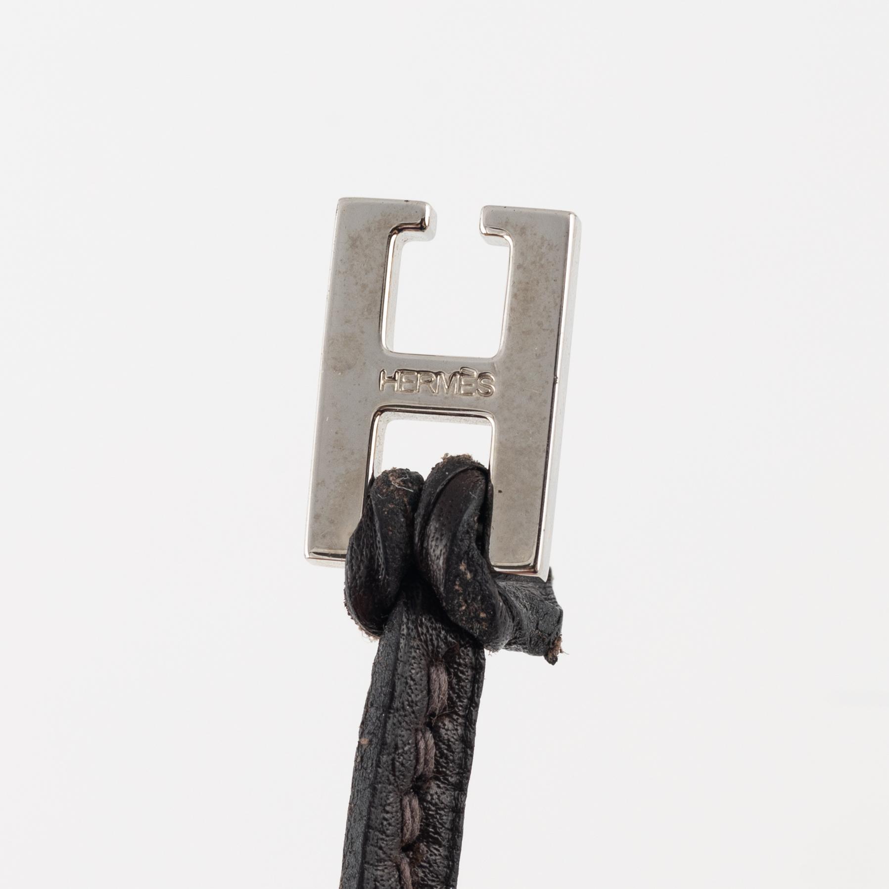 Hermès, Two leather bracelets.