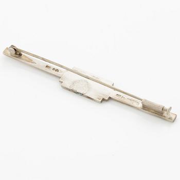 Wiwen Nilsson, a brooch, silver, geometric shape, Lund 1941.