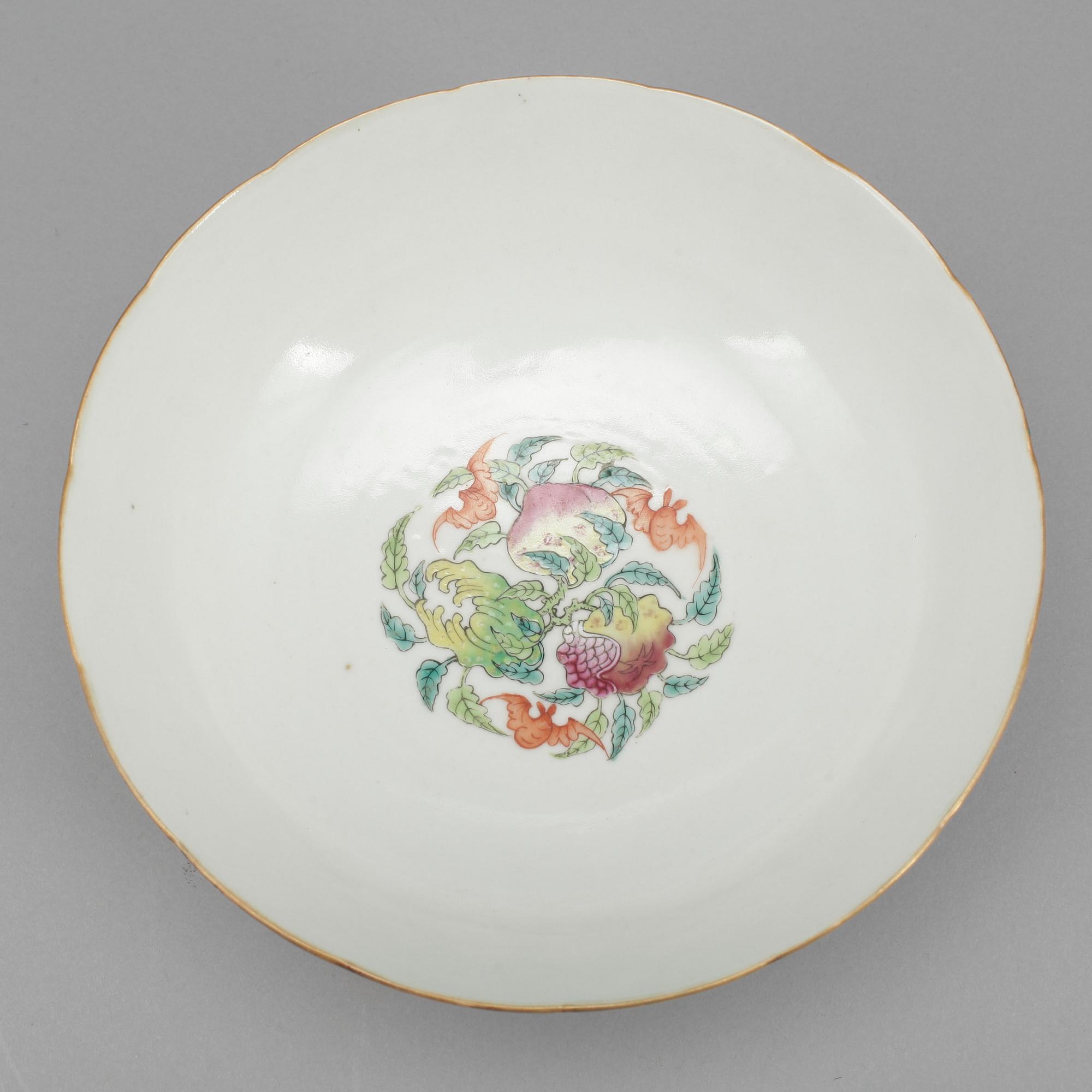 SKÅL, porslin, Kina. Sent 1800-tal.