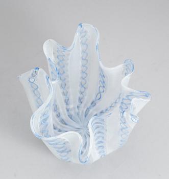 NÄSDUKSSKÅL, glas, Venini, märkt Venini, Murano, Italien.