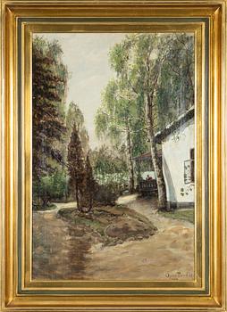 Oscar Törnå, oil on canvas, signed and dated Ekeby 1867.