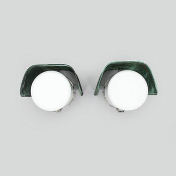 Vägglampor, ett par för utebruk, Sähköliikkeiden OY (SLO) 1960-tal.