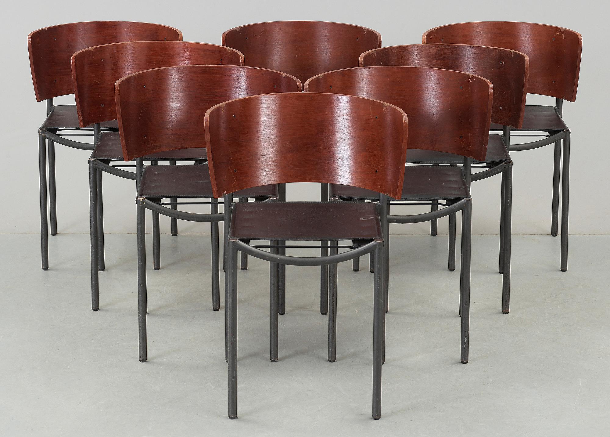 STOLAR, 8 st. ""Lilla Hunter", design Philippe Starck, formgiven 1988.