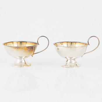 Punschmuggar, 12 st, silver, K & EC, Göteborg 1970.