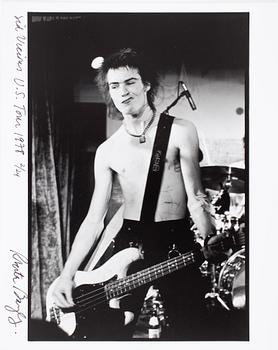 ROBERTA BAYLEY, fotografi, Sid Vicious, US tour, 1978", sign, numr 2/24.